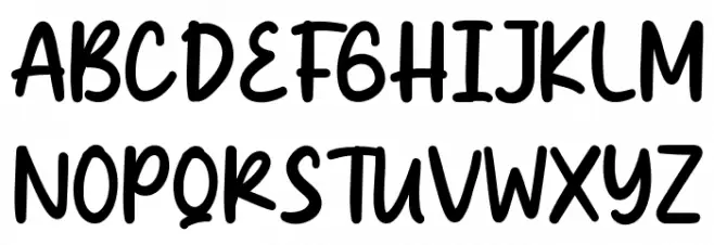 Happy Tummy Demo Fuentes MAYÚSCULAS