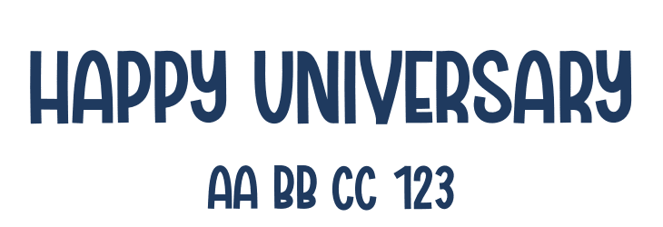 Happy Universary Font Preview