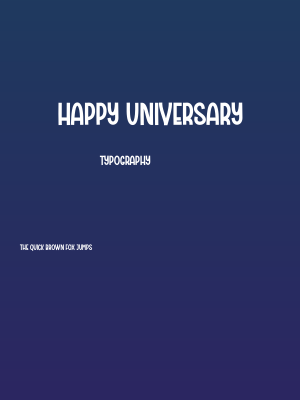 Happy Universary Poster