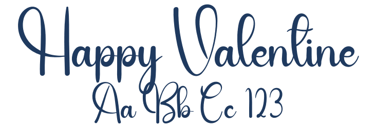 Happy Valentine Font Preview