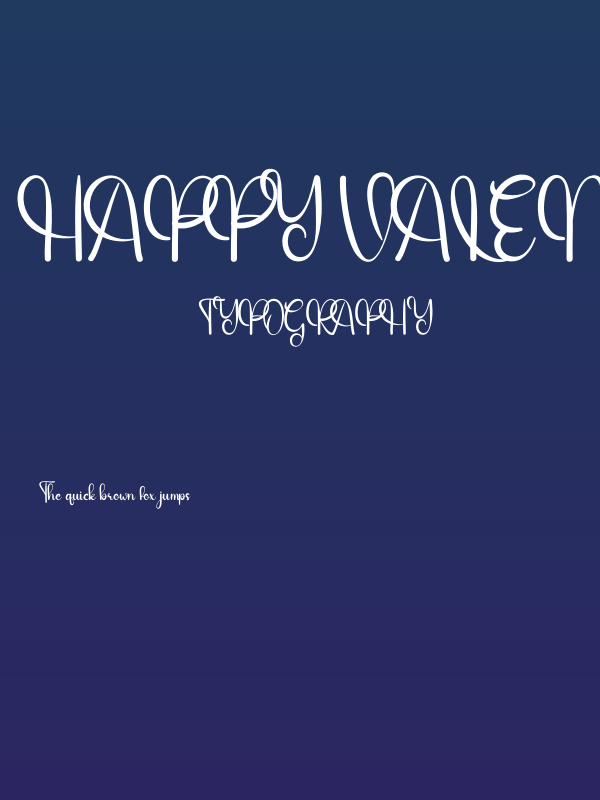 Happy Valentine Poster