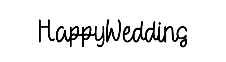 Happy Wedding  नि: शुल्क फ़ॉन्ट्स डाउनलोड