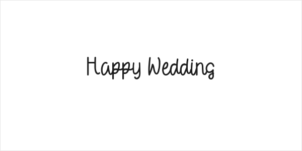 Happy Wedding Logo