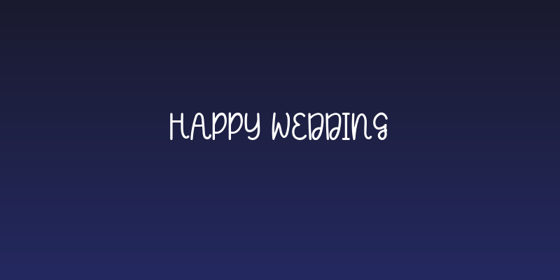 Happy Wedding Social Header