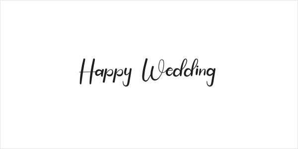 Happy Wedding Logo