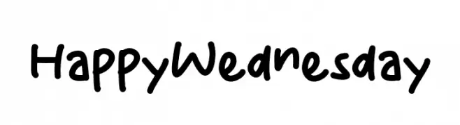 Happy Wednesday  Fuentes Gratis Descargar