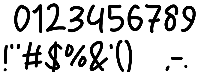 Happy Work Font OTHER CHARS