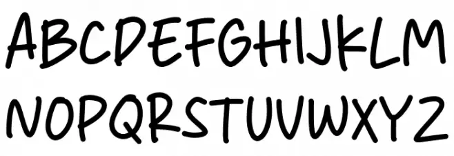 Happy Work Font Litere mari