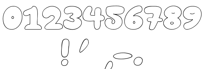 Happy brown cat Font OTHER CHARS