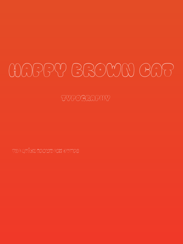 Happy brown cat Poster