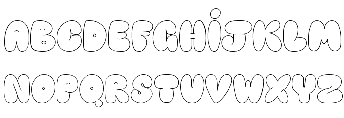 Happy brown cat Font LOWERCASE
