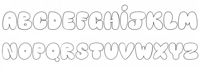 Happy brown cat Font LOWERCASE