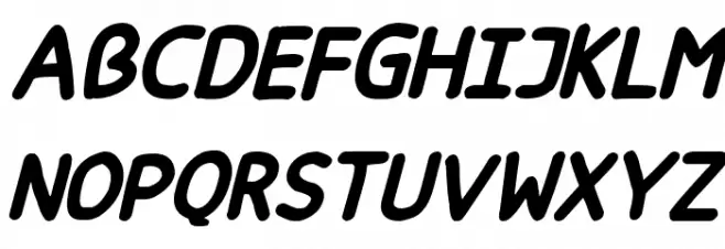 Happy markers Italic Fuentes MAYÚSCULAS