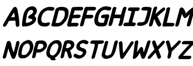 Happy markers Italic Font Litere mici