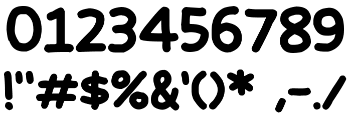 Happy markers Font OTHER CHARS