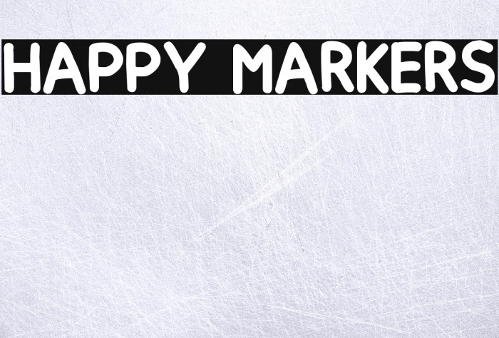 Happy markers Font examples