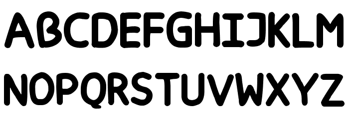 Happy markers Font LOWERCASE