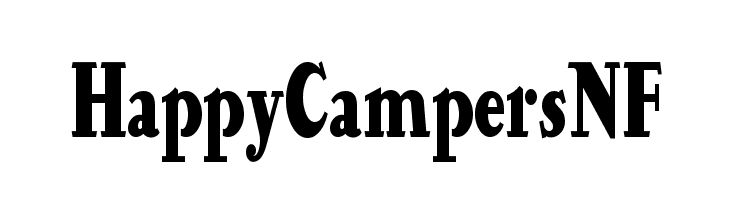 HappyCampersNF Font