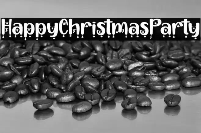 HappyChristmasParty Font examples