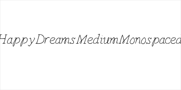 HappyDreams-MediumMonospaced Logo
