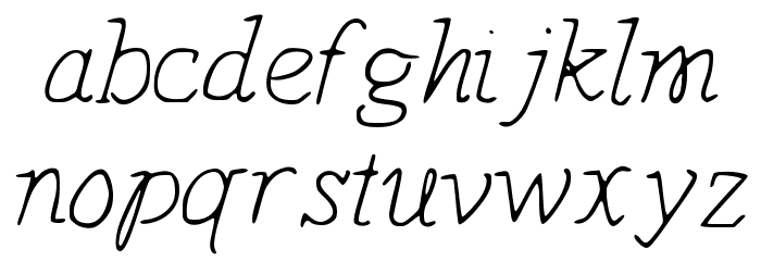 HappyDreams-MediumMonospaced Font LOWERCASE