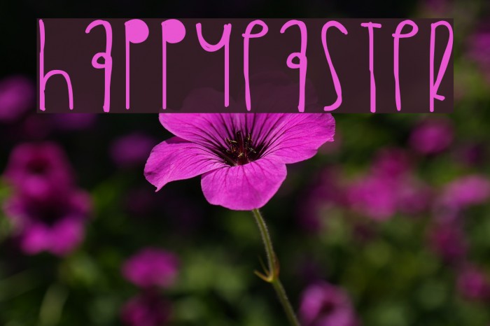 HappyEaster Font examples