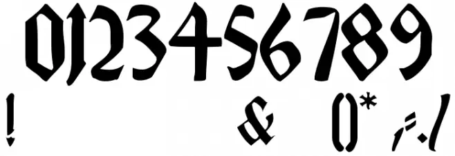 HappyFraxx Font OTHER CHARS