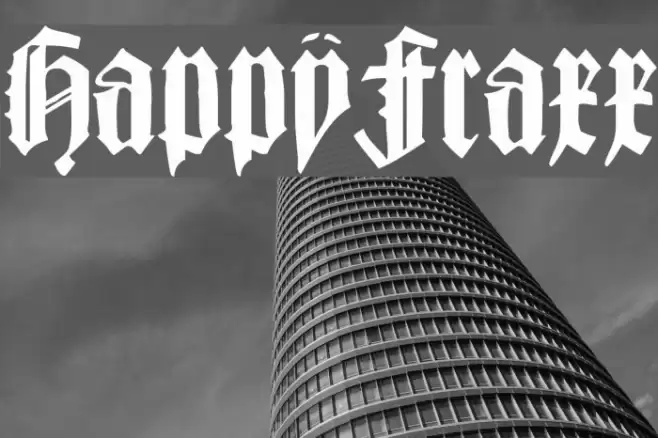 HappyFraxx Font examples