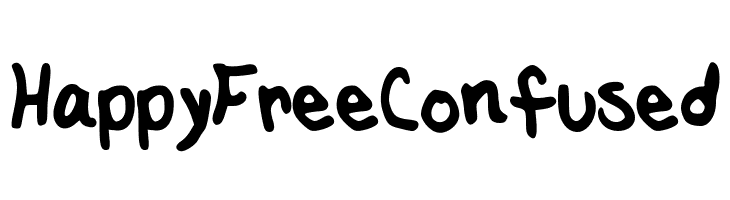 HappyFreeConfused Font