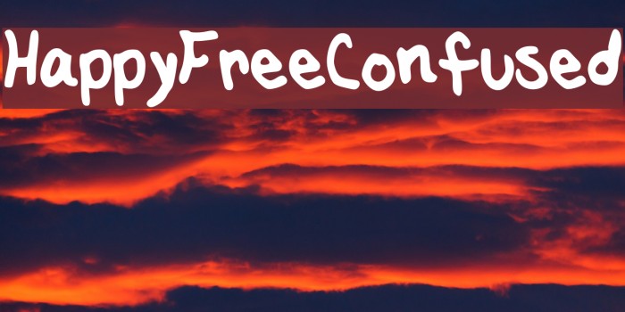 HappyFreeConfused Font examples