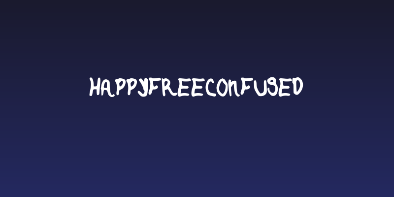 HappyFreeConfused Social Header