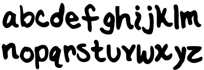 HappyFreeConfused Font LOWERCASE