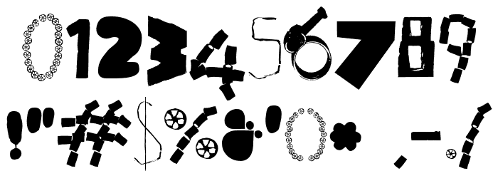 HappyFrushZero Font OTHER CHARS