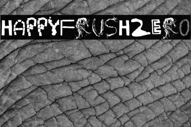 HappyFrushZero Шрифта examples
