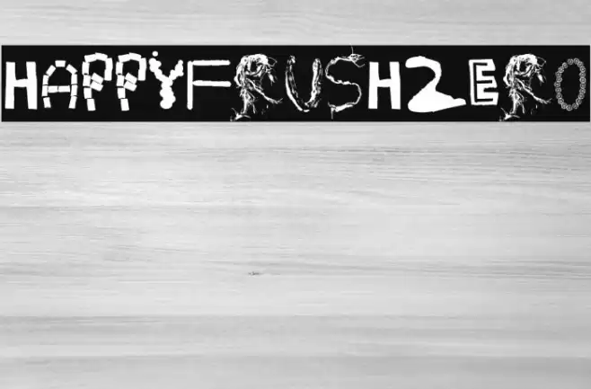 HappyFrushZero Шрифта examples