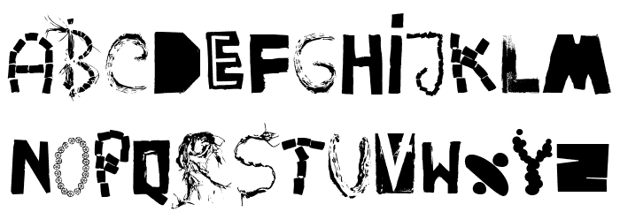 HappyFrushZero Font LOWERCASE