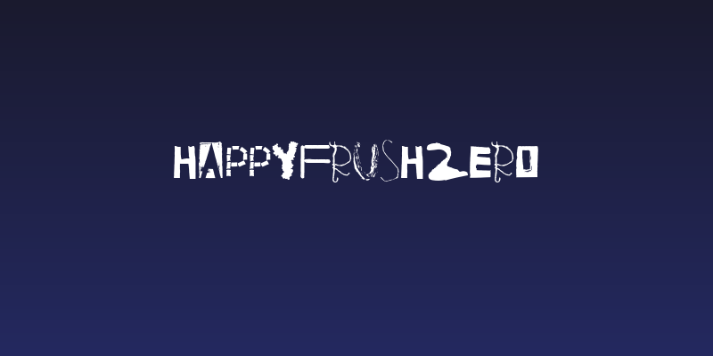 HappyFrushZero Social Header