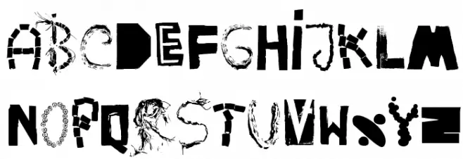 HappyFrushZero Schriftart Kleinbuchstaben
