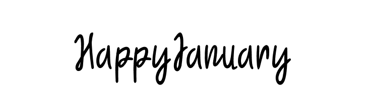 HappyJanuary  フリーフォントのダウンロード