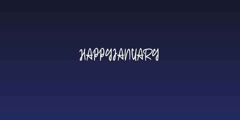 HappyJanuary Social Header