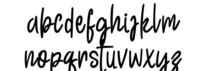 HappyJanuary Font LOWERCASE