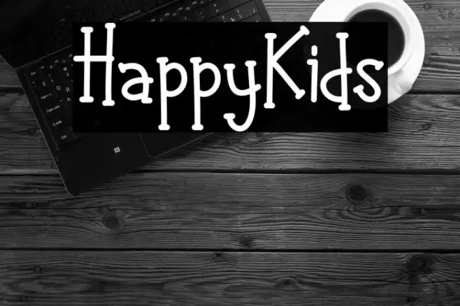 HappyKids Font examples