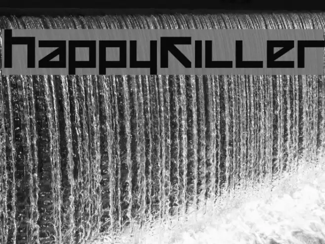 HappyKiller Font examples