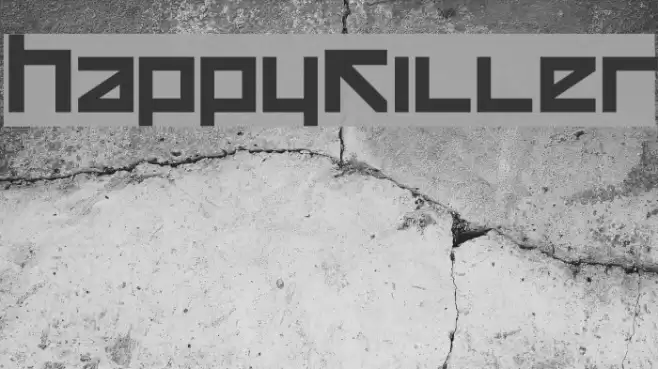 HappyKiller Font examples