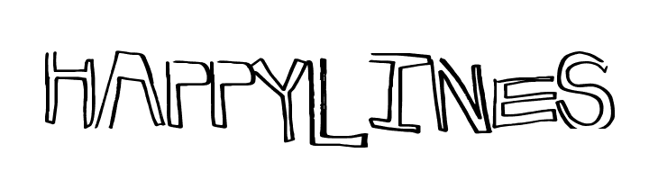 HappyLines Schriftart
