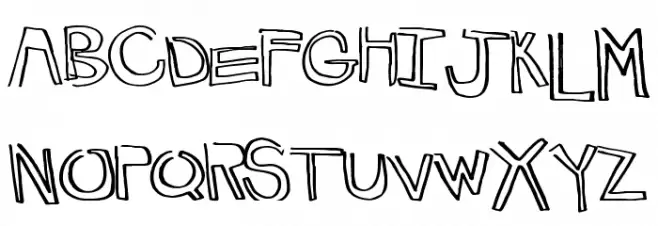 HappyLines Schriftart Groß