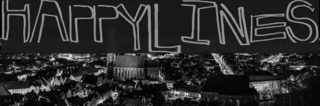 HappyLines Schriftart examples