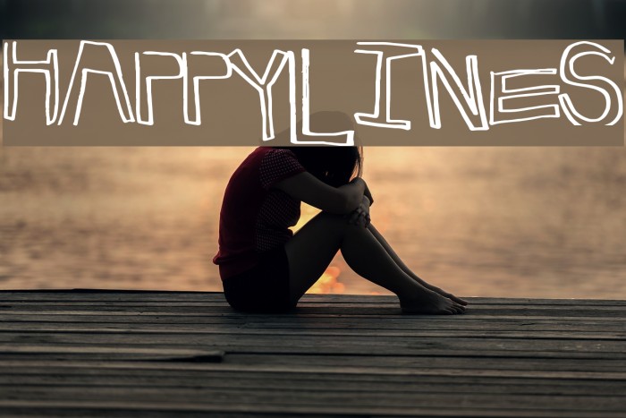 HappyLines Font examples
