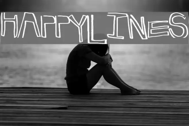 HappyLines Schriftart examples