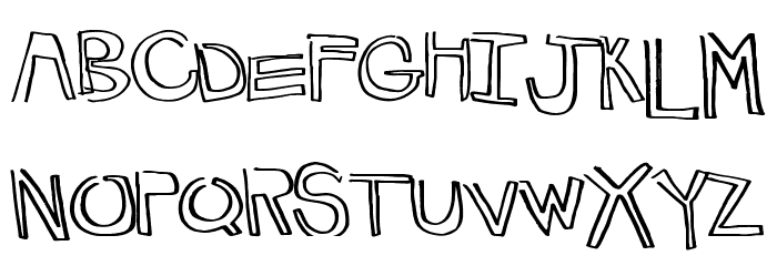 HappyLines Font LOWERCASE
